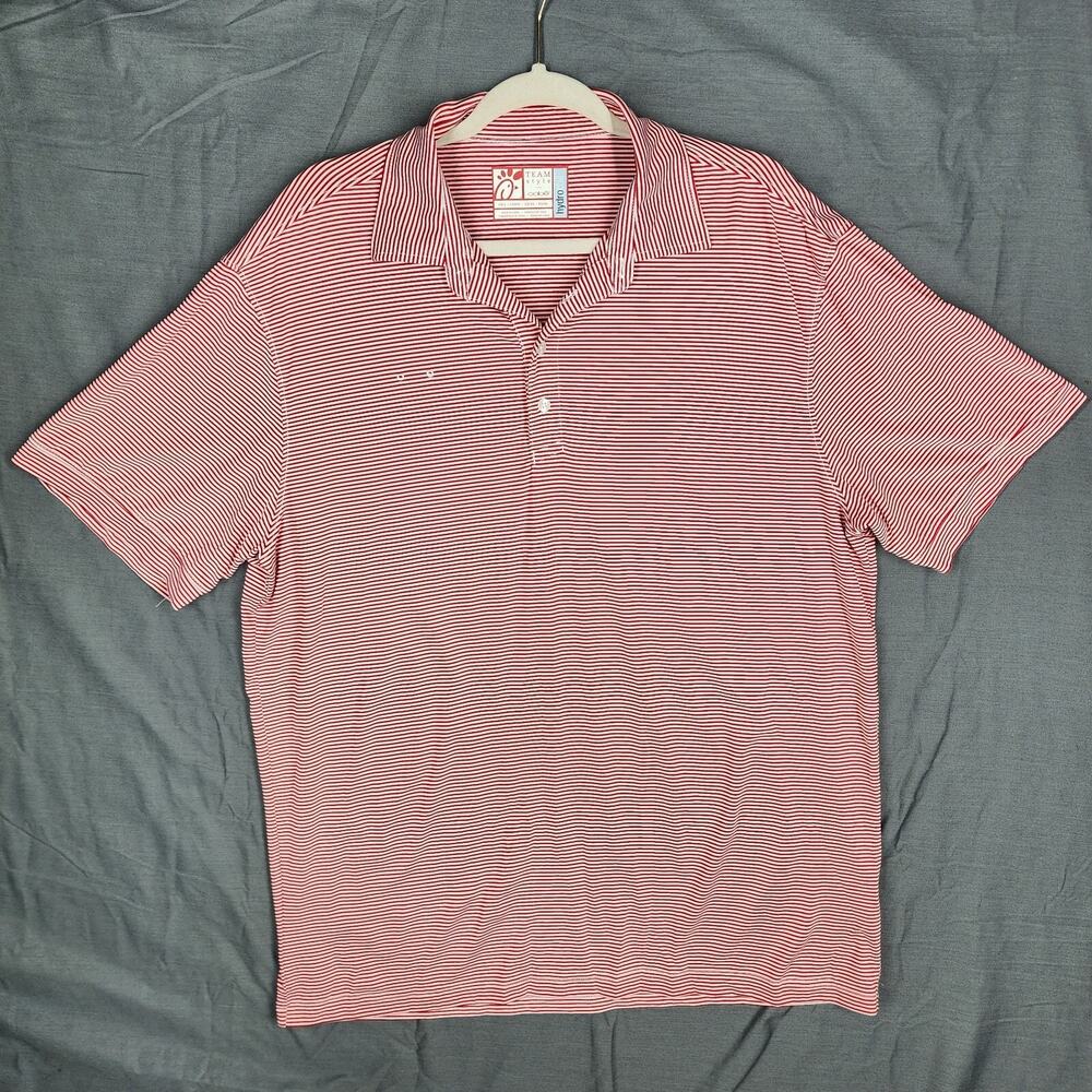 Chick-fil-A Summer Uniform With Red And White Stripes XL